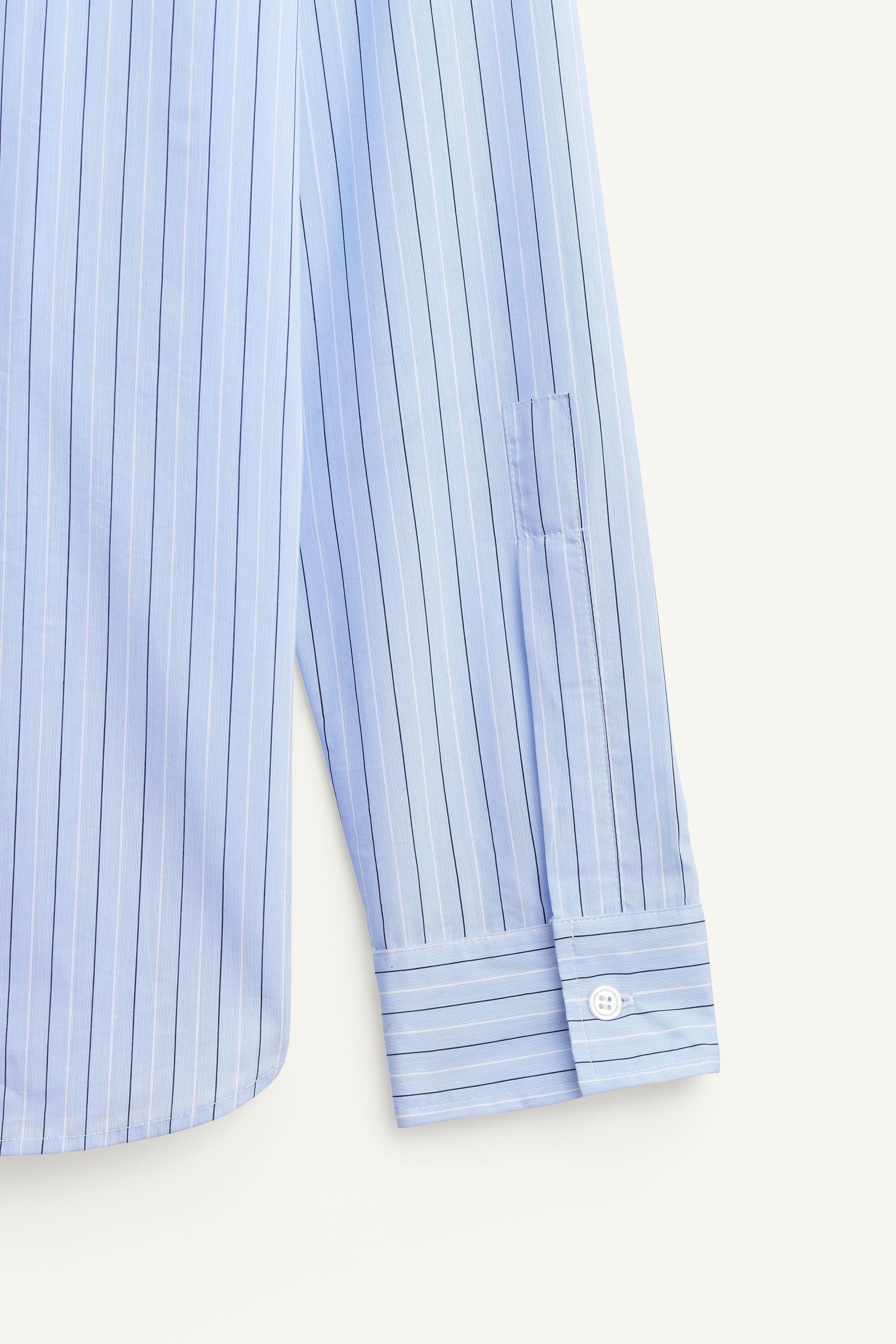 CONTRAST COLLAR STRIPED SHIRT LIMITED EDITION
